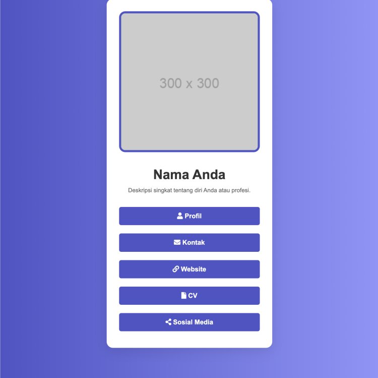 Membuat vCard Modern Responsif